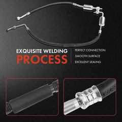 A-Premium hose assembly with brackets and clamps; easy installation