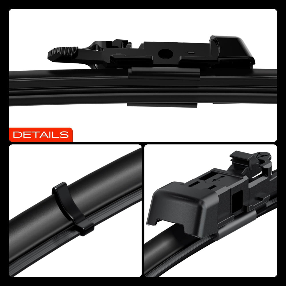 Installation guide image for APWB161 wiper blades.