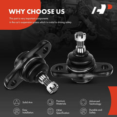 A-Premium pre-greased ball joints simplify installation and reduce maintenance.