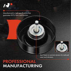 Bore detail of A-Premium belt idler pulley; fits OEM specs.