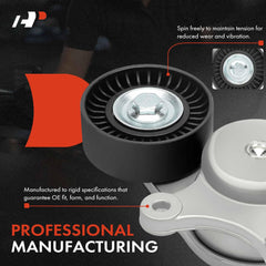 A-Premium belt tensioner assembly bolts and housing detail shows clear fitment compatibility