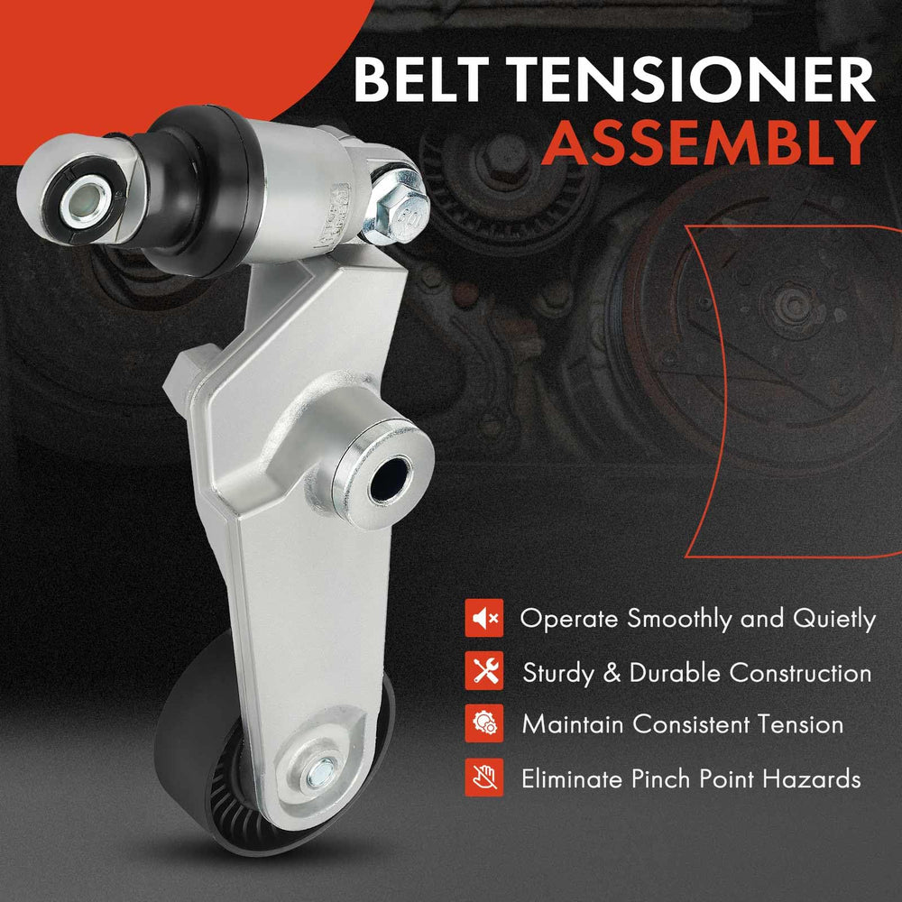 A-Premium belt tensioner assembly with pulley for Pontiac Vibe reduces belt noise