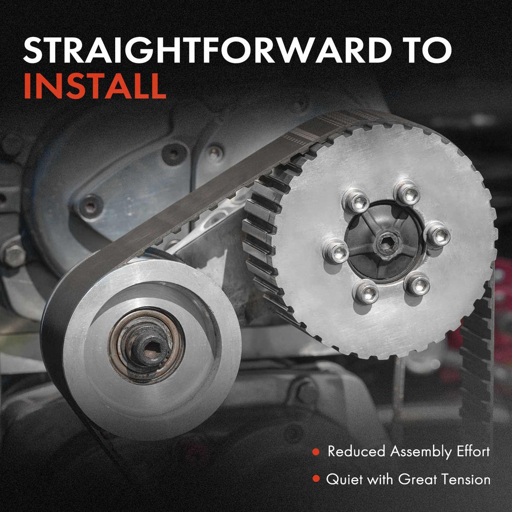 A-Premium belt tensioner side view, compact engine bay compatibility