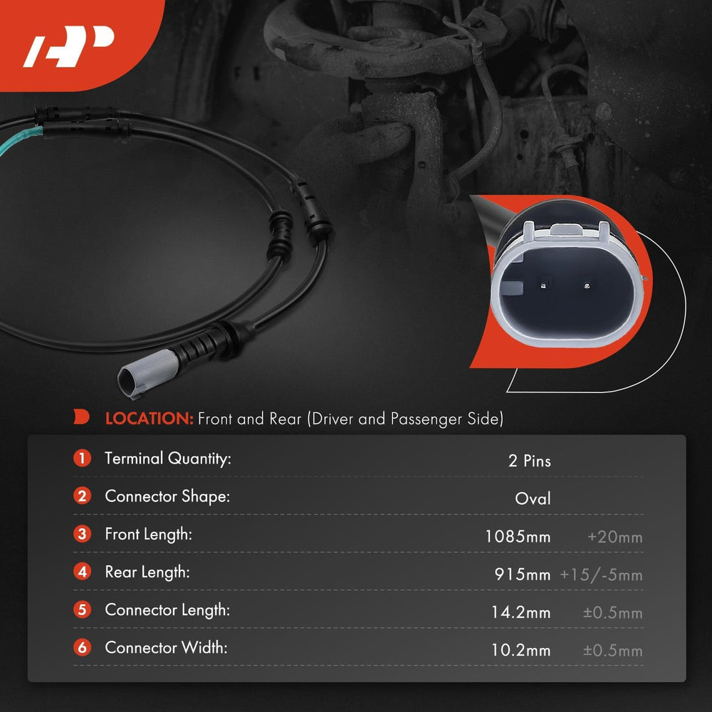 A-Premium BMW F10 528i front-right wear sensor in view