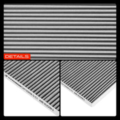 Carbon media detail close-up highlights filtration media.