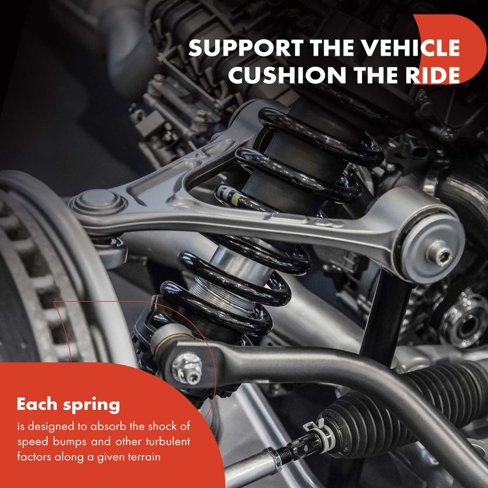 A-Premium coil spring outside diameter 4.8 inches detail.