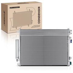 A-Premium condenser front view shows compact core for efficient cooling.