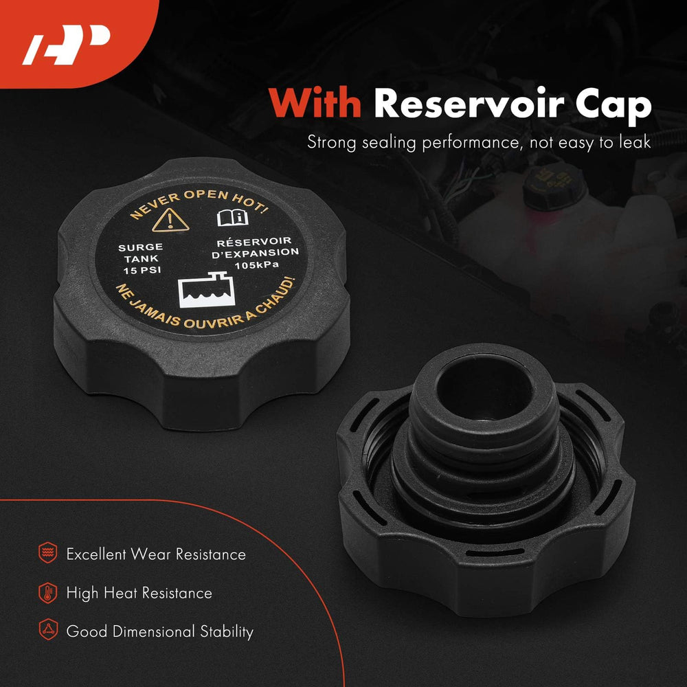 A-Premium cap and tubing close-up highlight durable hardware.