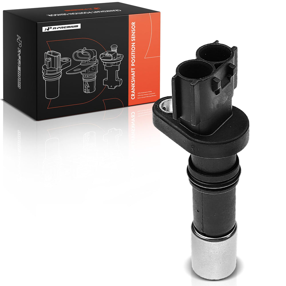 A-Premium crankshaft sensor front view improves timing monitoring and reliability.