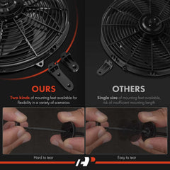 A-Premium curved blade design for smoother airflow and lower noise