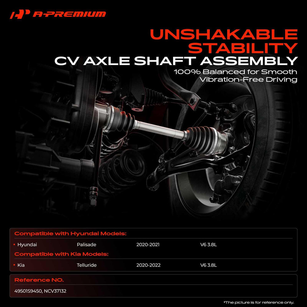 A-Premium CV axle front-right for Hyundai Palisade 2020-2021 enhances drivetrain durability