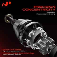 A-Premium CV axle features M22x1.5 thread size for secure fastening.