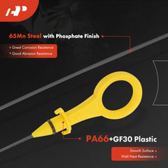 A-Premium dipstick with plastic handle for a comfortable grip.
