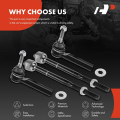 A-Premium Dodge Caliber front outer tie rod end close-up for stability