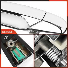 Installation-ready replacement door handle for straightforward swap.