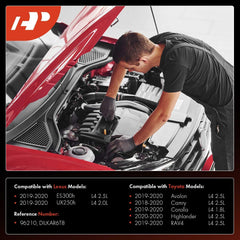 A-Premium double-iridium spark-plug-tip close-up shows precision electrode design.