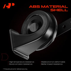 A-Premium dual snail horn 80mm corrosion-resistant material, reliable performance in tough climates.