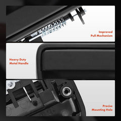 Durable materials: plastic housing with upgraded metal handle resists daily wear