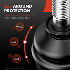 A-Premium dust boot protection keeps dirt out for smoother operation
