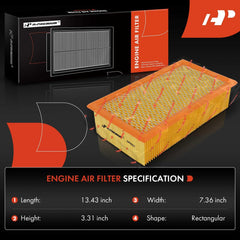 A-Premium filter packaging box shown beside Excursion side view