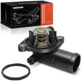 A-Premium thermostat housing assembly with thermostat and gasket for engine cooling