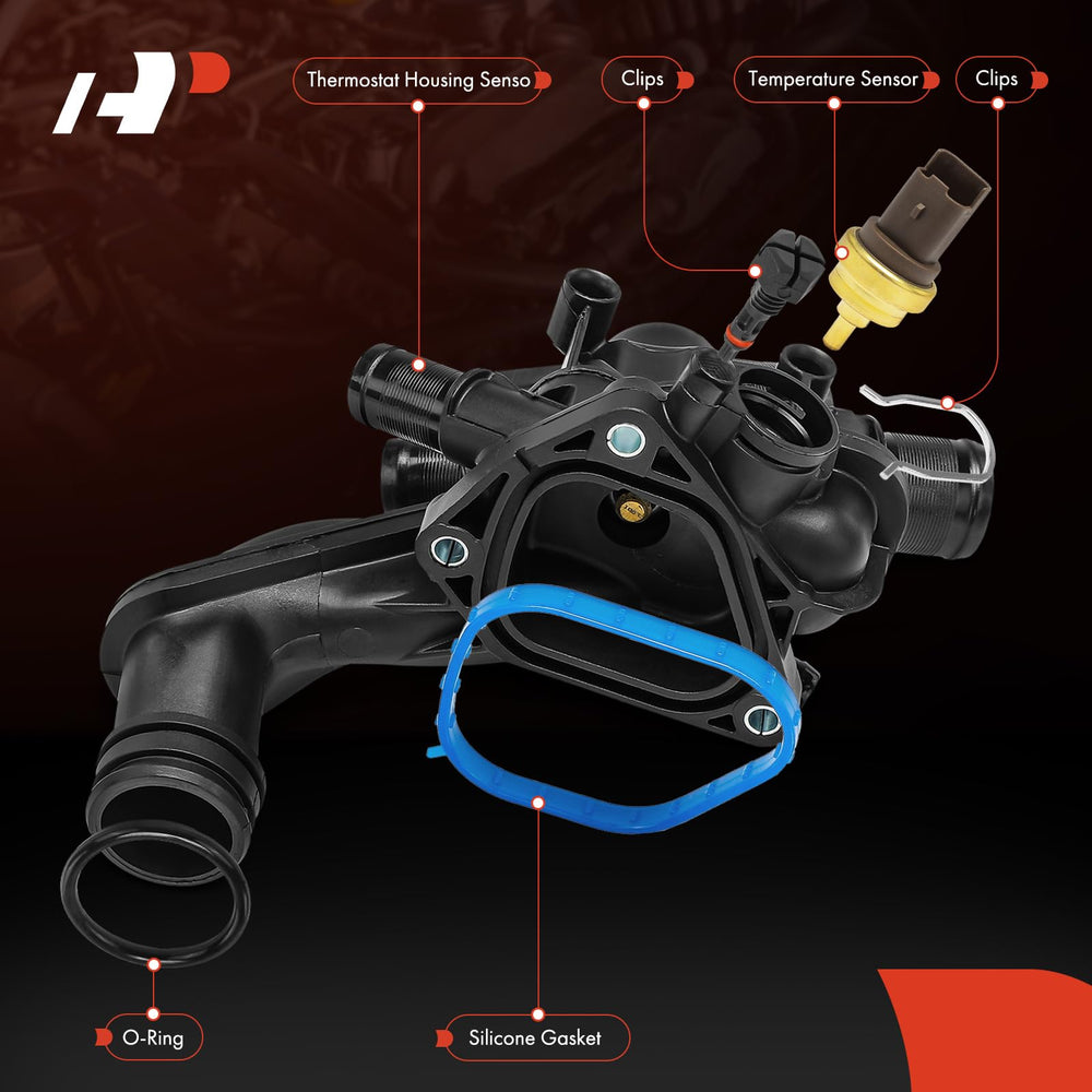 A-Premium thermostat housing for Mini Countryman front view with sensor integration.