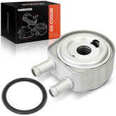 A-Premium engine oil cooler aluminum body close-up for durability
