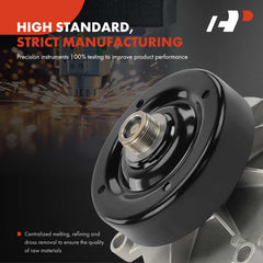 A-Premium engine water pump 6-impeller design enhances coolant flow for efficient engine cooling.