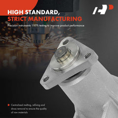 A-Premium water pump uses a plastic impeller to reduce weight while maintaining cooling.