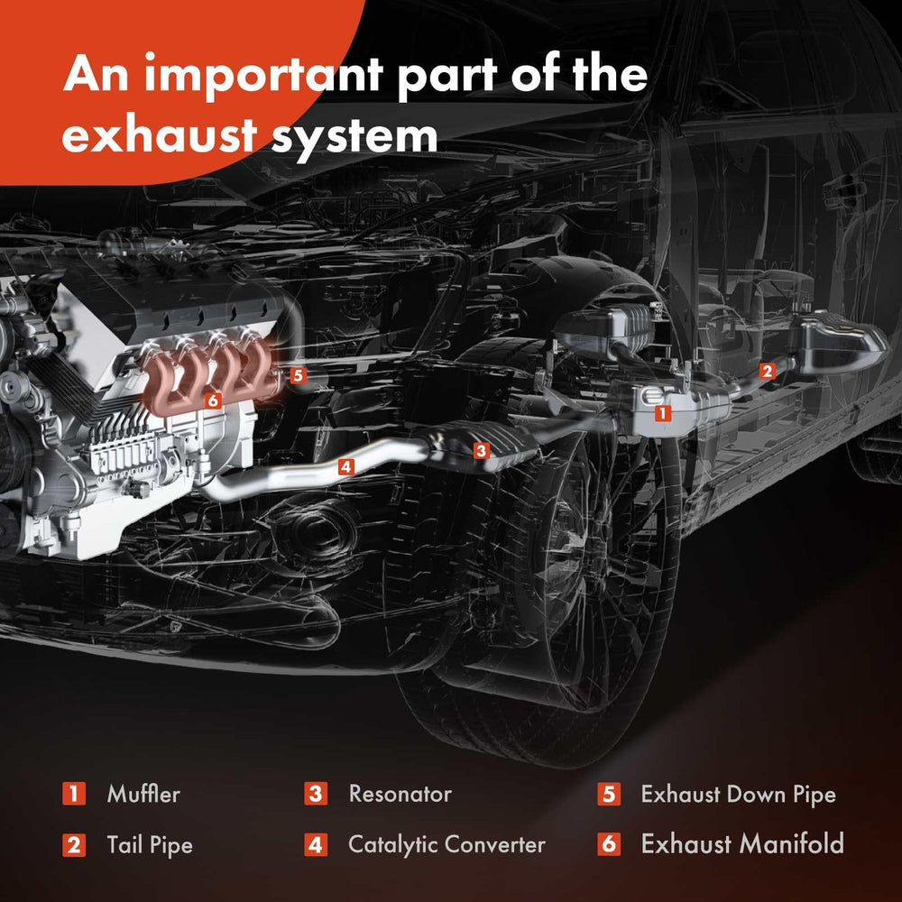 A-Premium exhaust manifold kit for Chrysler Sebring, heat-resistant cast iron.