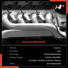 A-Premium exhaust manifold kit for Jeep Patriot, robust hardware included.