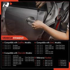 A-Premium exterior door handle front-right chrome for Silverado, seamless fit.