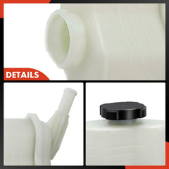 Altima and Maxima compatible, OEM-style reservoir in engine bay