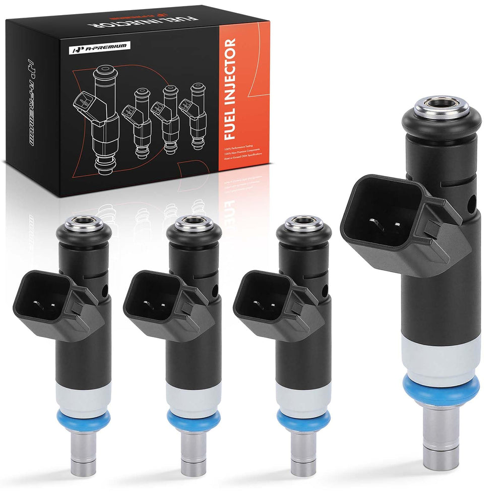 A-Premium four-holes fuel injector closeup showing precision nozzles for smooth performance.