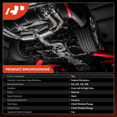 A-Premium catalytic converter kit – stainless steel body built for lasting performance in daily driving.
