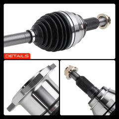 A-Premium front CV axle assembly with GM model compatibility notes