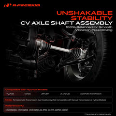 A-Premium front CV axle right assembly ensures smooth power transfer to wheels