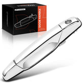 A-Premium front left exterior door handle in chrome finish for GM trucks.