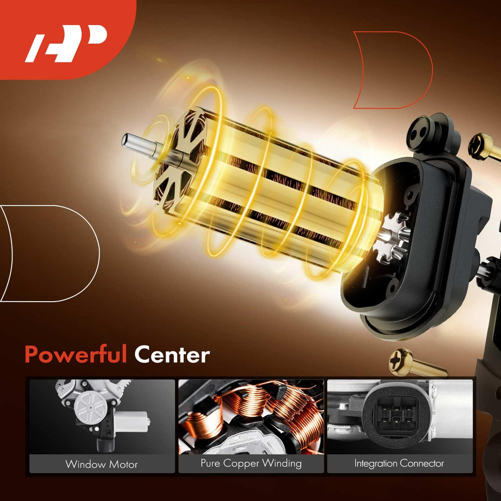 A-Premium front-left driver-side regulator for Mitsubishi Lancer supports smooth window travel