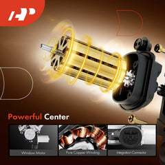A-Premium front-left driver-side regulator for Mitsubishi Lancer supports smooth window travel