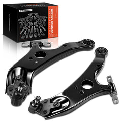 A-Premium front lower control arm with ball joint, left view, supports steering stability.