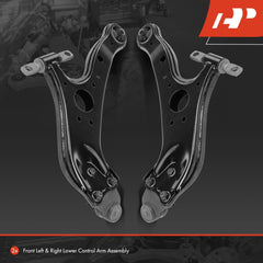 A-Premium control arm with bushing, side angle, reduces vibration potential.