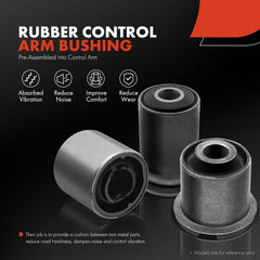 A-Premium front lower control arm, pre-greased for easier installation.