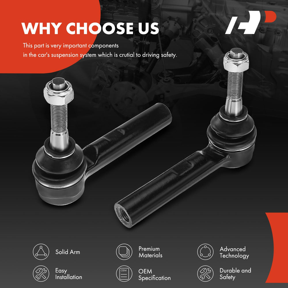 A-Premium front outer tie rod end on Journey, improves steering feel.