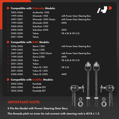 A-Premium front outer tie rod end kit improves steering response