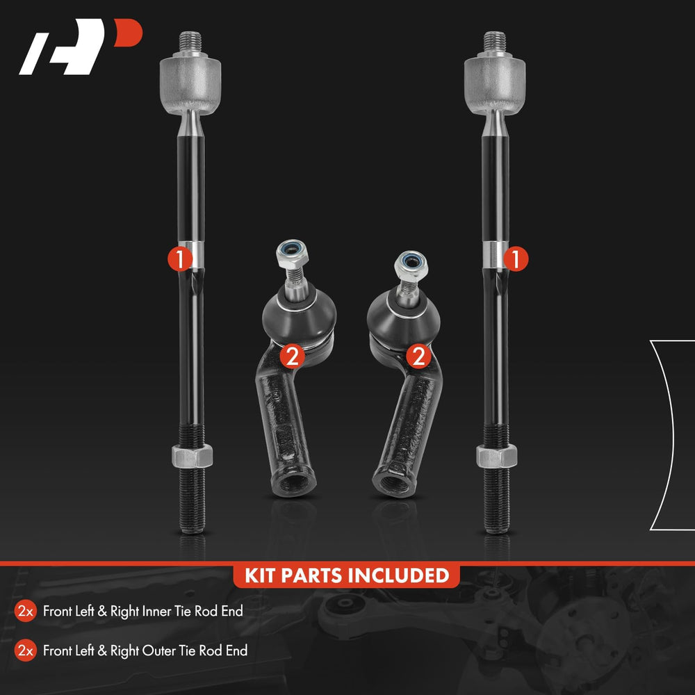 A-Premium front outer tie rod end left, enhances steering stability