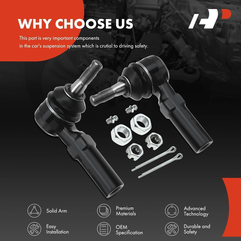A-Premium front outer tie rod end for Seville promotes stable cornering.