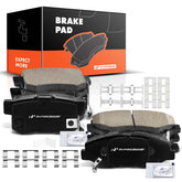 A-Premium front and rear ceramic brake pads kit for Honda/Acura with low dust and quiet operation