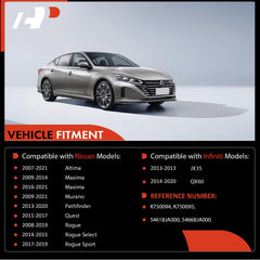 A-Premium front-right sway bar end link supports smooth cornering for Nissan/Infiniti.