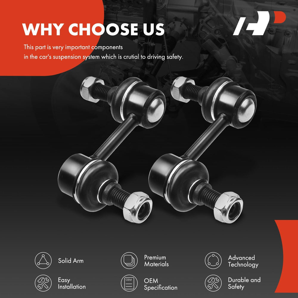 Front right installation view of A-Premium sway bar link